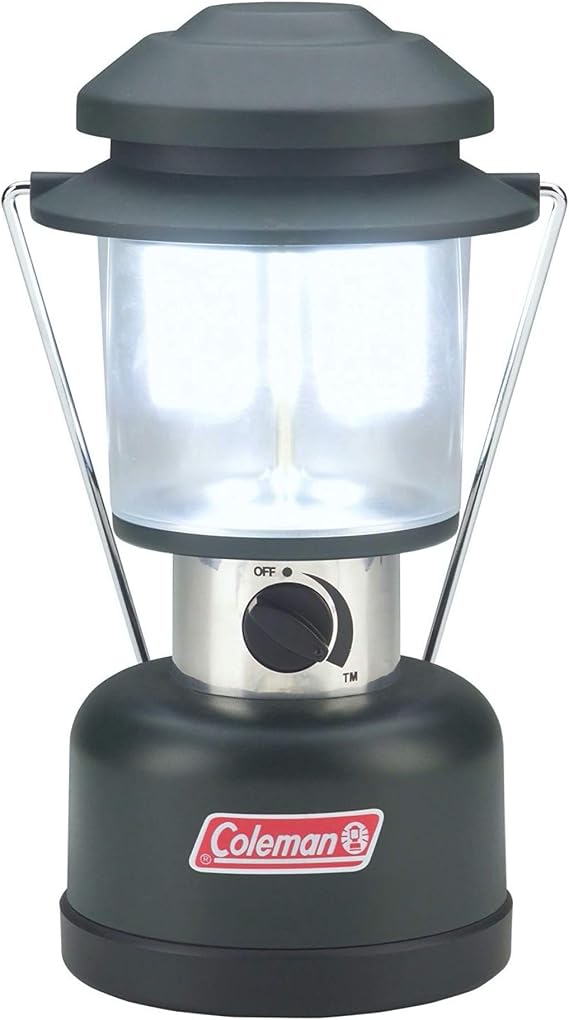 Coleman 390 Lumens Twin LED Lantern, Water-Resistant Lantern with Customizable Brightness, Lifetime LEDs Never Need Replacing