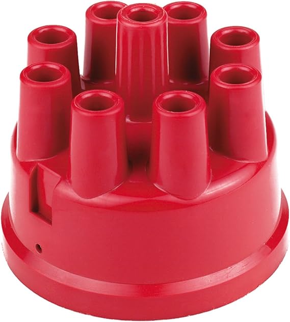 Mallory 209M Distributor Cap (Mal, 8Cyl) , Red