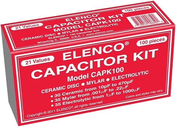 Elenco 100 Capacitor Component Kit - CAPK-100
