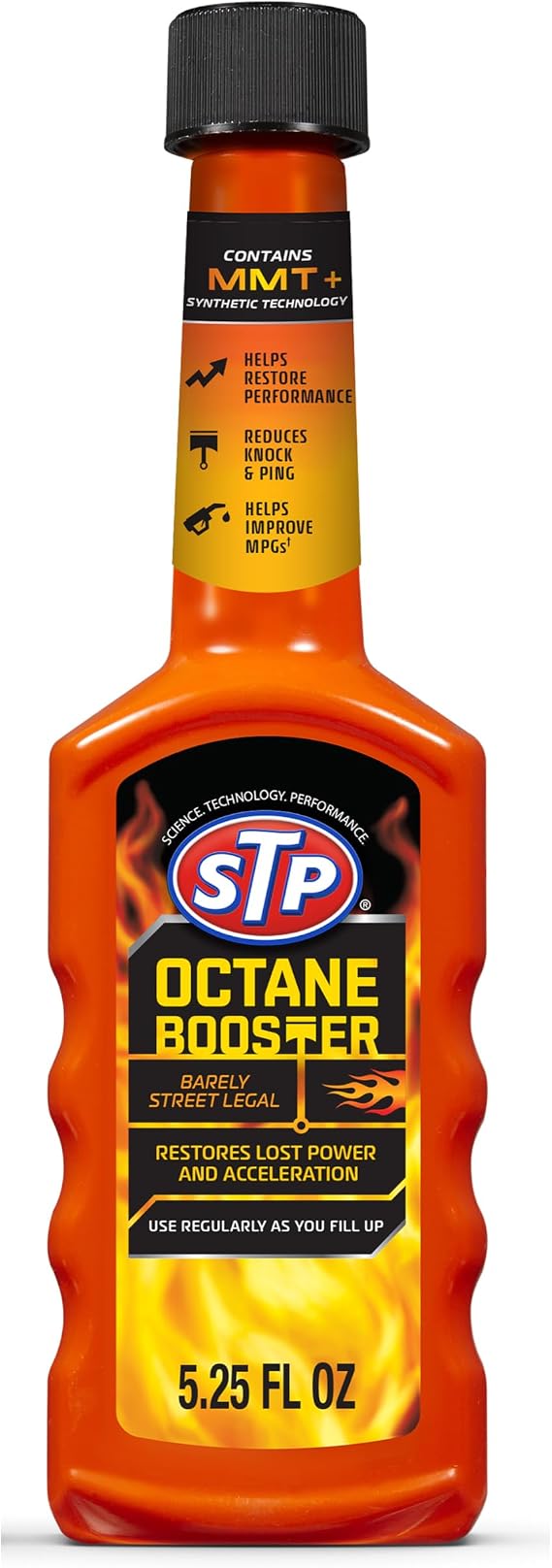 STP Octane Booster for Gasoline Fuel Additive, Restore Lost Power, 5.25 oz