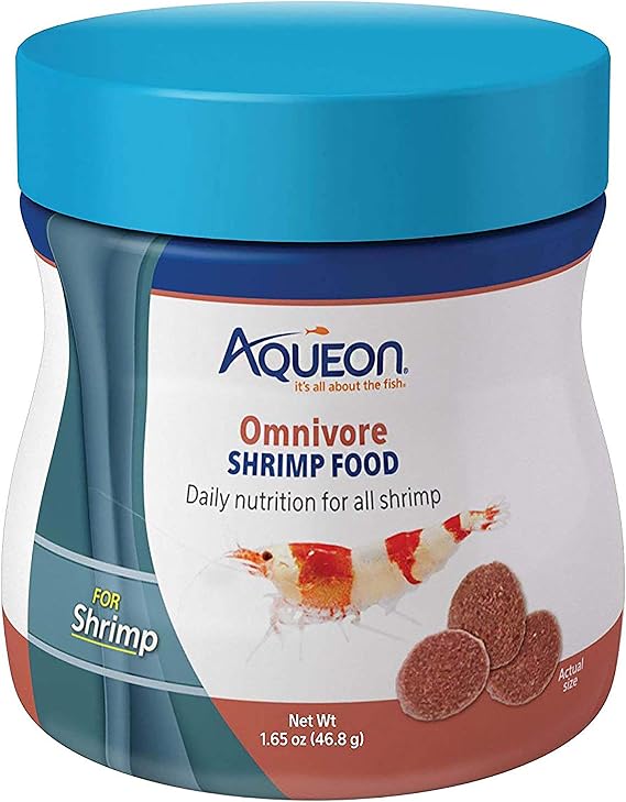 Aqueon Omnivore Shrimp Disc Fish Food, 1.65 Ounces