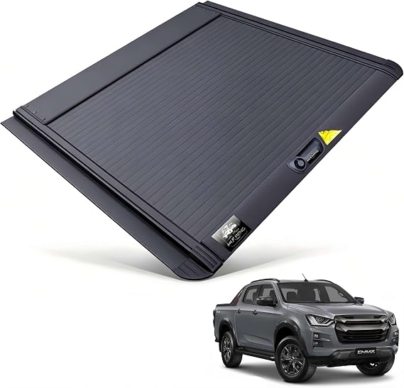 Retractable Tonneau Cover Compatible with Isuzu D-MAX DMAX(with Roll Bar) 2022-2025 5.1FT Lockable Truck Bed Truck Cover System