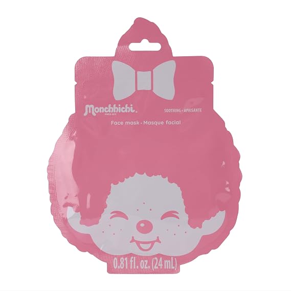 Monchhichi Pink Face Mask Sheet