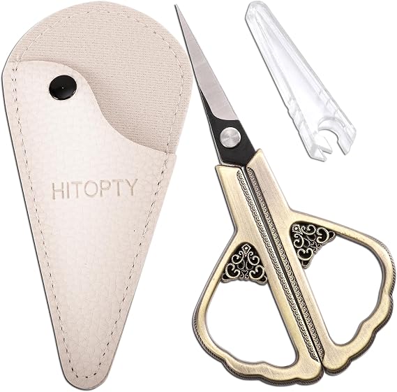 Precision Detail Scissors, Little Sharp Sewing Scissor with Sheath