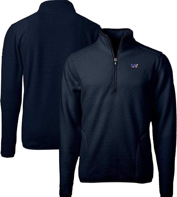 Cutter & Buck Men's NFL Big & Tall Cascade Eco Fleece Quarter-Zip Jacket