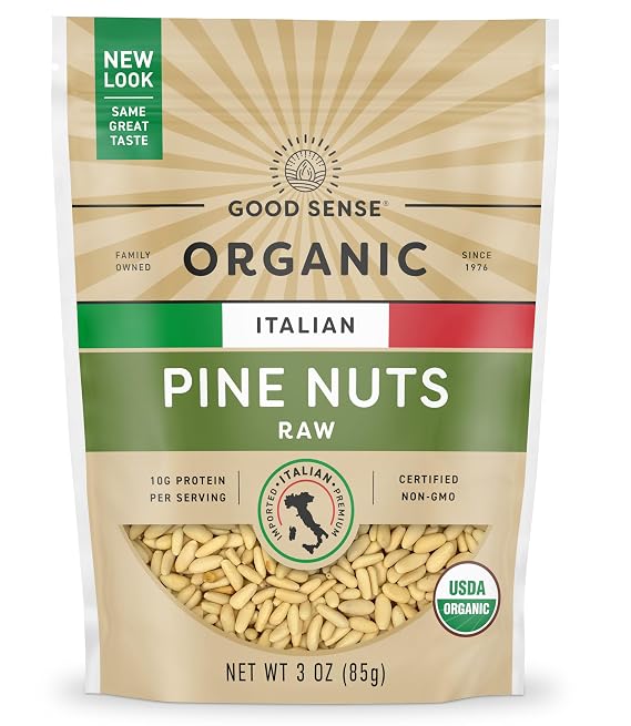 Organic Italian Pine Nuts, 3oz, Non GMO, Plant Protein