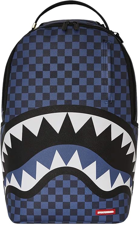 Sprayground Limited Edition 910B7400NS Midnight Sip Check Backpack Blue, blue, M
