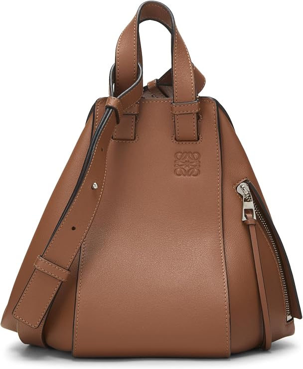 Pre-loved Brown Calfskin Hammock Bag Small, Brown