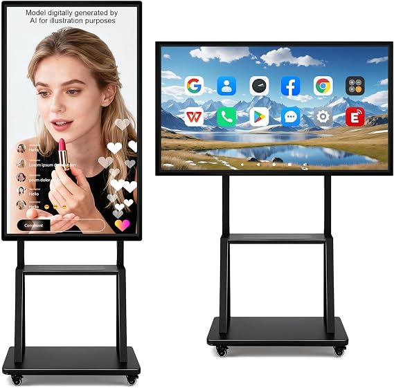 49" Smart Board 8-Core 8K Android 12, RK3588 Chip, 8GB+64GB, Eshare Wireless Mirroring with Phone Control, for Classroom Teaching, Live Streaming, and Office Meetings (Board Only)