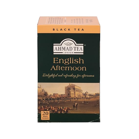 Ahmad Tea Black Tea, English Afternoon Teabags, 20 ct (Pack of 1) - Caffeinated and Sugar-Free