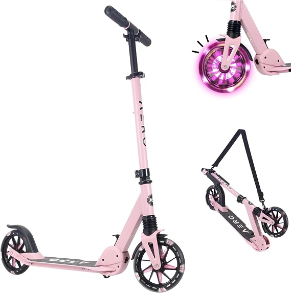 AERO MOBILITY Big Wheel Kick Scooter for Kids 6-12, Teens & Adults