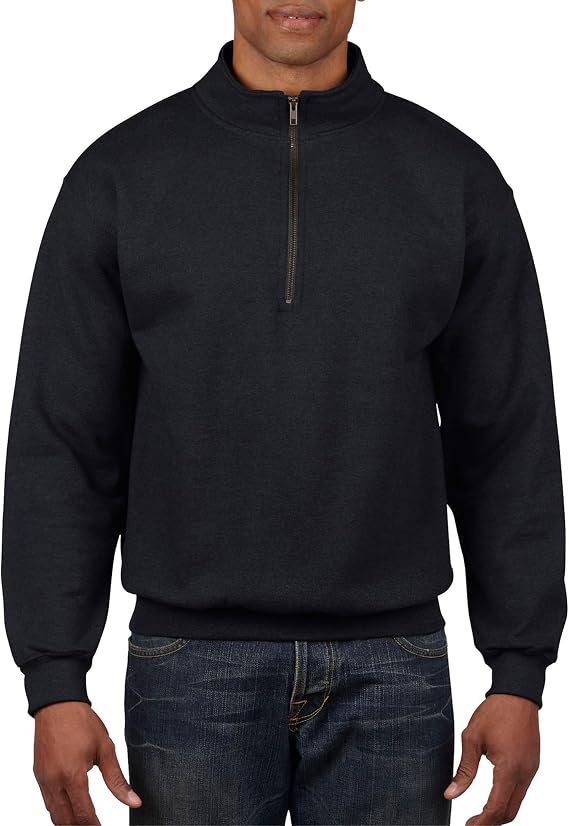 Gildan Adult Fleece Quarter-Zip Cadet Collar Sweatshirt, Style G18800
