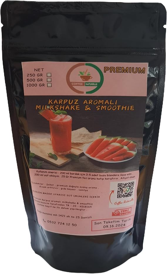 Coffee Naturelle Watermelon Flavored Powder Milkshake & Smoothie & Frappe (1000)