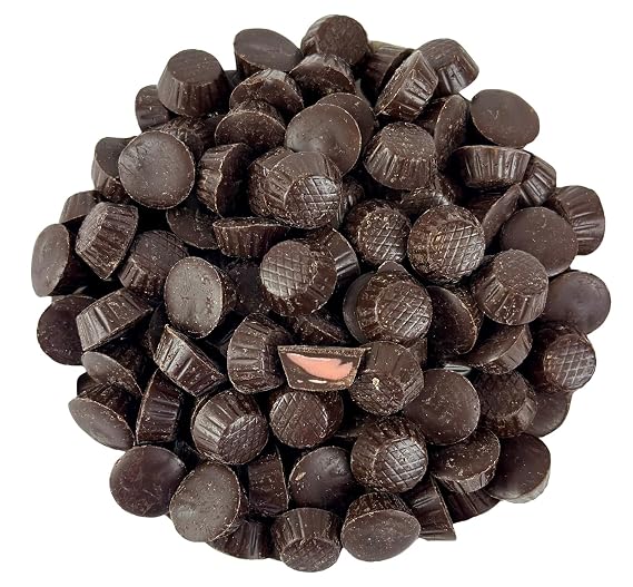 Mini Dark Chocolate Raspberry Cream Cups, 1 Pound