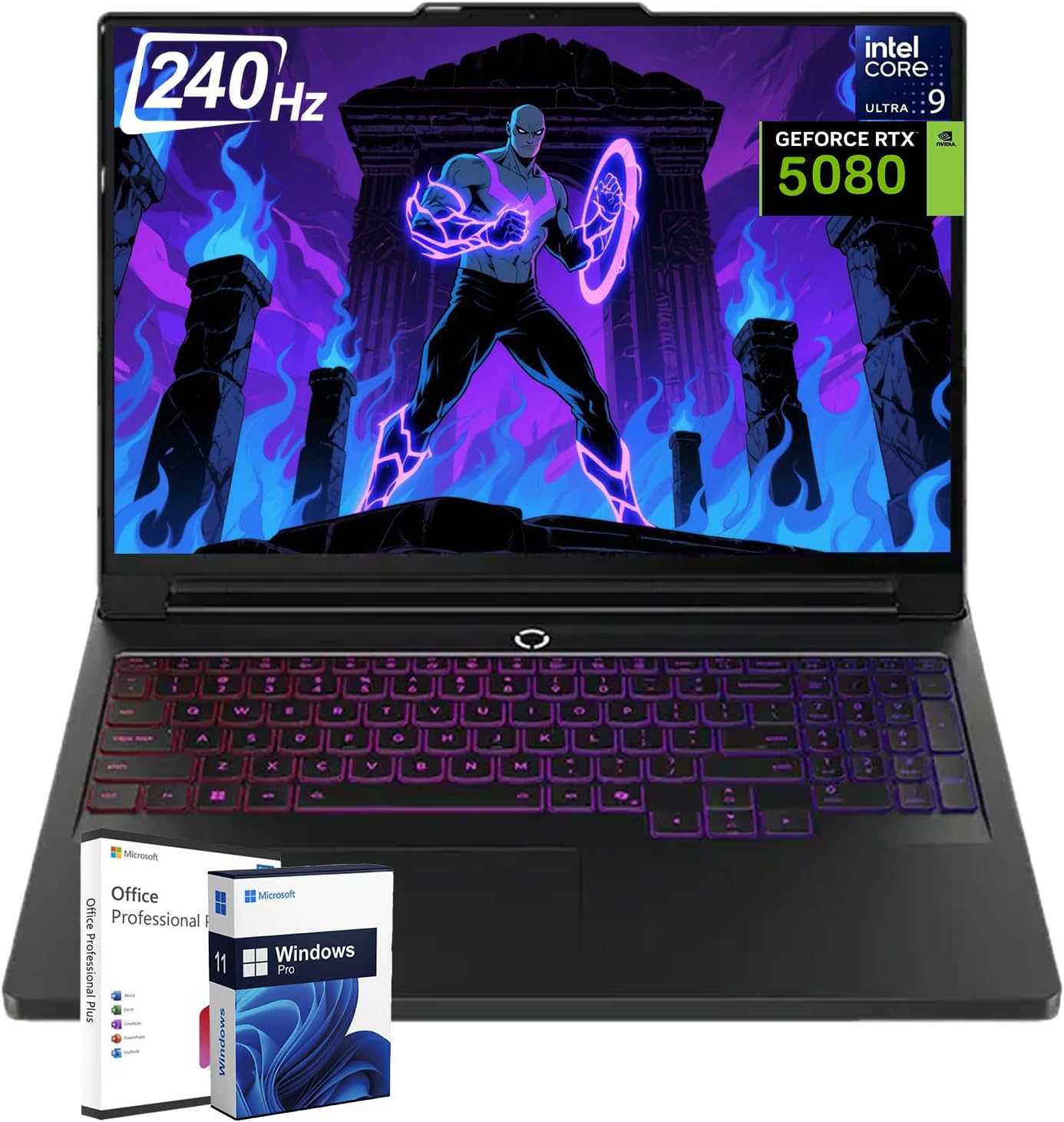 Lenovo Legion Pro 7i Gen 10 Gaming Laptop 2025, GeForce RTX 5080 16 GB, Intel Ultra 9 275HX24-Core, 64 GB DDR5  1 TB SSD, 16 240Hz OLED, Per-Key RGB Backlit, Wi-Fi 7, Win 11 Pro & Lifetime Office