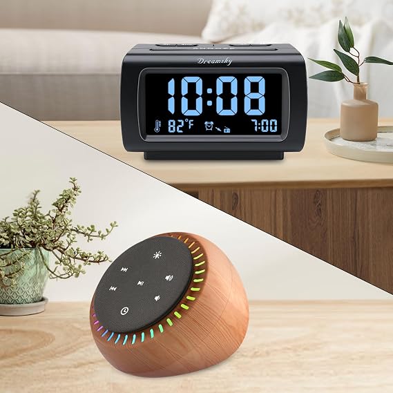 DreamSky FM Radio Clock + White Noise Machine