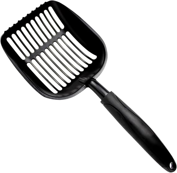 Metal Cat Litter Scoop (13) Heavy Duty Metal Litter Scooper w/Non-Stick Nanotechnology Coating & Solid Aluminum Construction for Easy Sifting Deep Sand Sifter Shovel with Comfort Grip