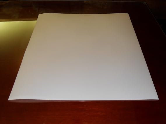 2 Flexible Translucent PE Plastic Sheet 25x23x1/16 (0.06) DIY Thick Stencil Cut-Out
