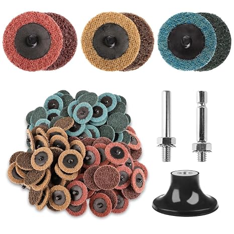 93PCS 2inch Die Grinder Sanding Disc Quick Change Surface Conditioning Tool