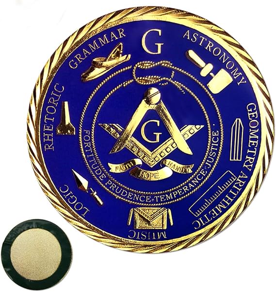 Master Mason Masonic Car Emblem Freemason Blue Lodge Auto Decal