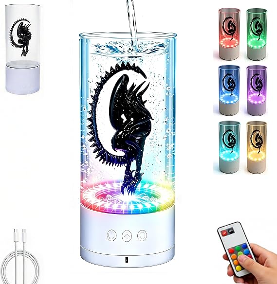 9.1" Alien Xenomorph Lamp with Rotating Base, Gift for Alien Fans