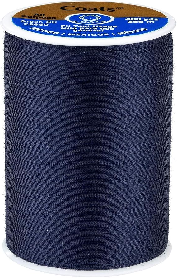 Coats & Clark All-Purpose Navy Thread /400 Yard Spool/ 1 Spool of Yarn