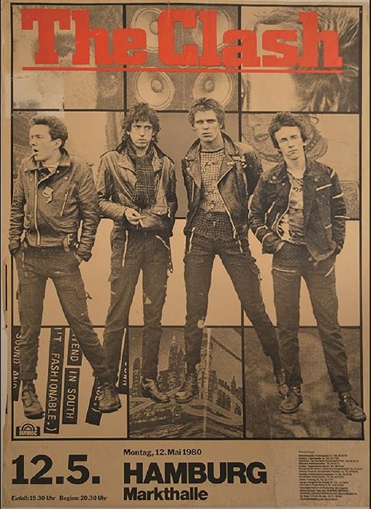 Rockers Punk Rock Music The Clash Band Flyer Semi-Gloss Fine Wall Art Print
