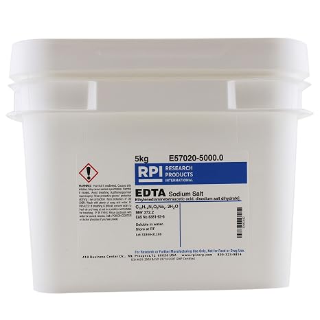 EDTA Disodium Salt [Ethylenediaminetetra-acetic Acid, disodium Salt dihydrate], 5 Kilograms