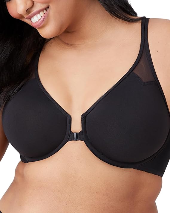 Wacoal Women's Body By Unlined Front Close Underwire Racerback Bra, 65124