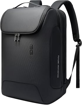 BANGE Business Backpack for Men, 17.3 Inch Laptop Compatible, Water-Resistant Travel & Work Backpack, Spacious Daypack for Office, College, and Weekend Use