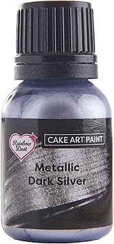 Rainbow Dust Metallic Paint Dark Silver