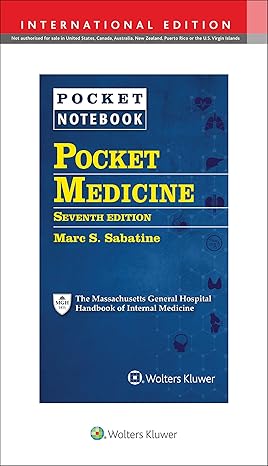 Pocket Medicine: The Massachusetts General Hospital Handbook of Internal Medicine Int Ed