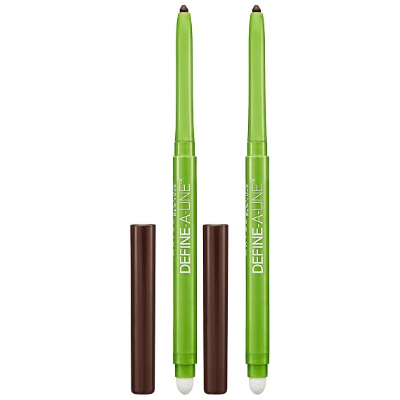 MAYBELLINE Define-A-Line Eyeliner, Brownish Black (Pack of 2)