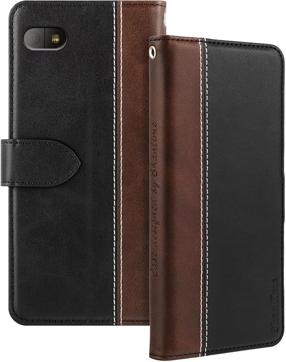 Two-Tone Leather Case for BlackBerry Q10 - Black