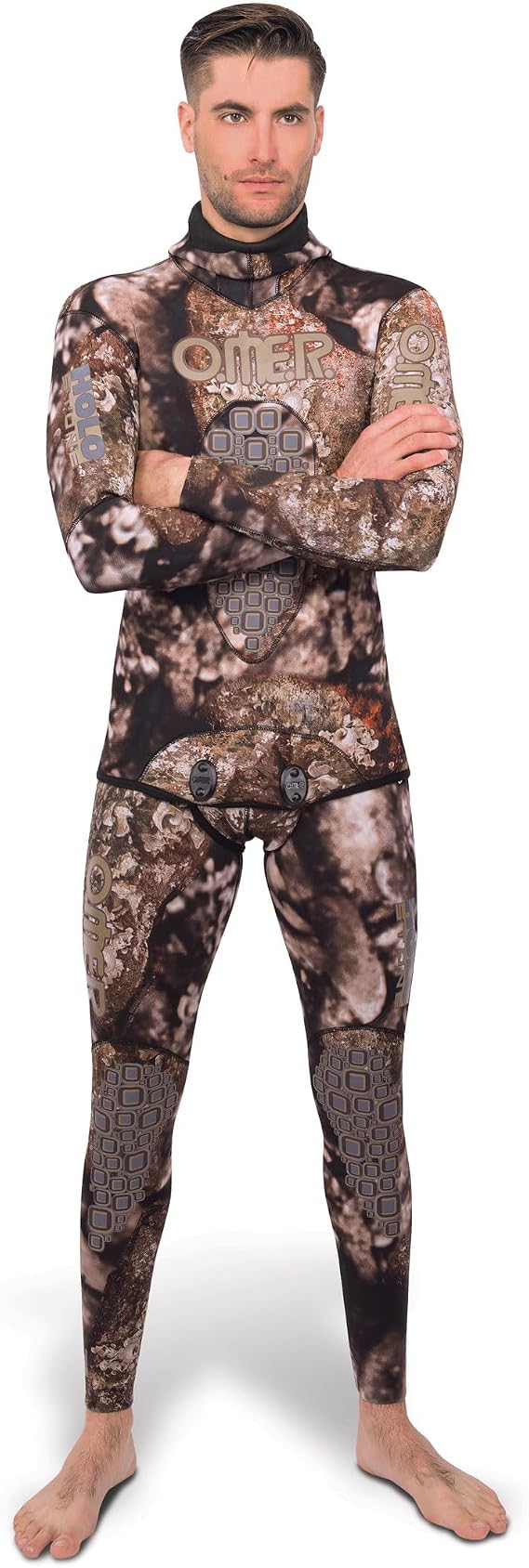 OMER 3mm Holostone Camouflage Spearfishing Wetsuit (Small, Pants)