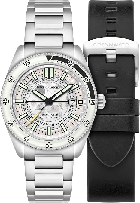Spinnaker Men's 43mm Fleuss Automatic Watch with Solid Stainless Steel Bracelet SP-5118