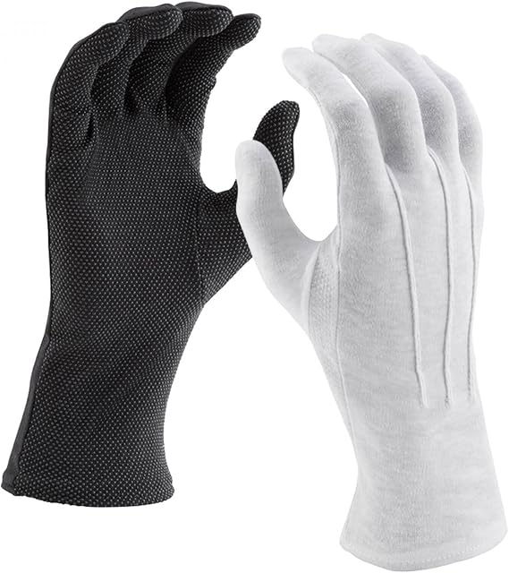 DSI Long Wrist Sure Grip Marching Band, Parade Gloves by Director's Showcase