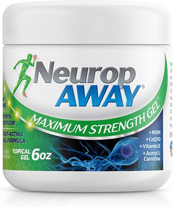 NeuropAWAY Maximum Strength Gel, for Nerve discomfort, Burning, Tingling, and Numbness 6oz