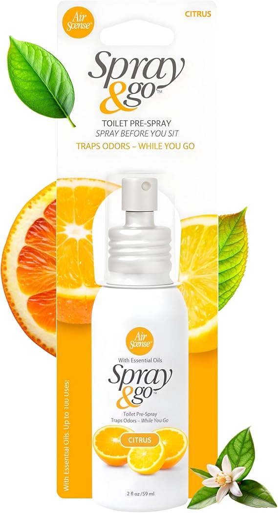Air Scense Spray & Go Original Citrus Toilet Pre-Spray with Essential Oils