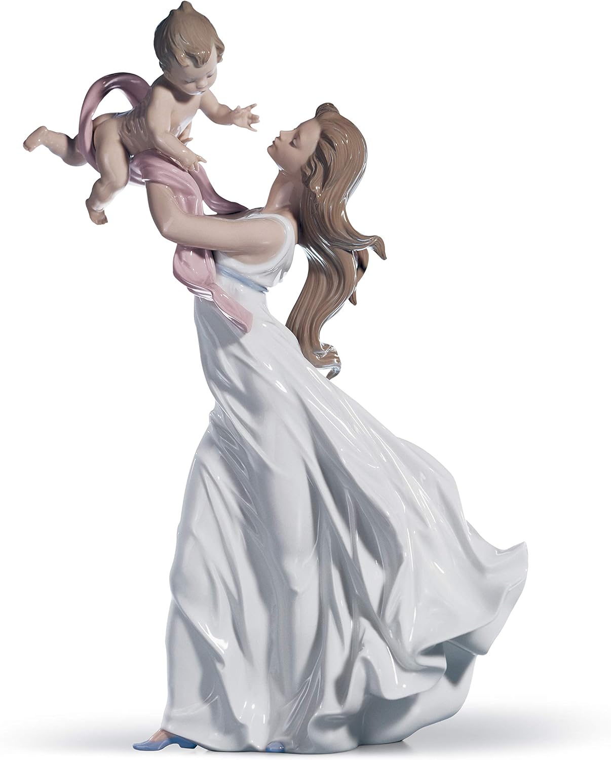 LLADRÓ My Little Sweetie Mother Figurine. Porcelain Mother Figure