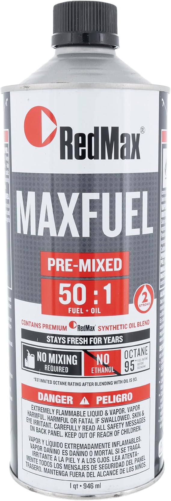RedMax Pre-Mixed 2-Stroke High Octane Fuel & Oil 1 Quart
