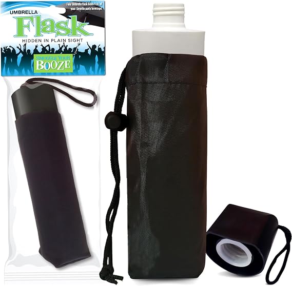Smuggle Your Booze Hidden Plastic Flasks - 9oz Discreet Leak-Free Flasks for Liquor Disguise | Secret Empty Drinks Container Travel Flask for Cruises, Beach, Concerts, Festival, Sports Events