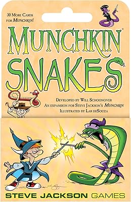 Munchkin Snakes Card Game Mini-Expansion by Steve Jackson Games