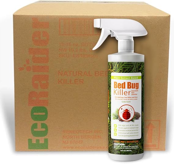 Bed Bug Killer by EcoRaider (Case of 16(16 OZ))