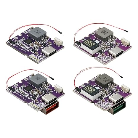 22.5W Power Bank Bidirectional Fast Charging Mobile Power Module Circuit Board with Digital/Light(Bundle 1)