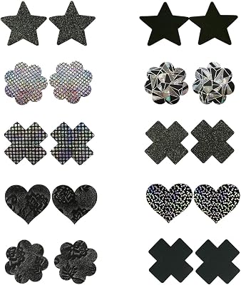 Disposable Pasties Nipple Stickers Multi Design