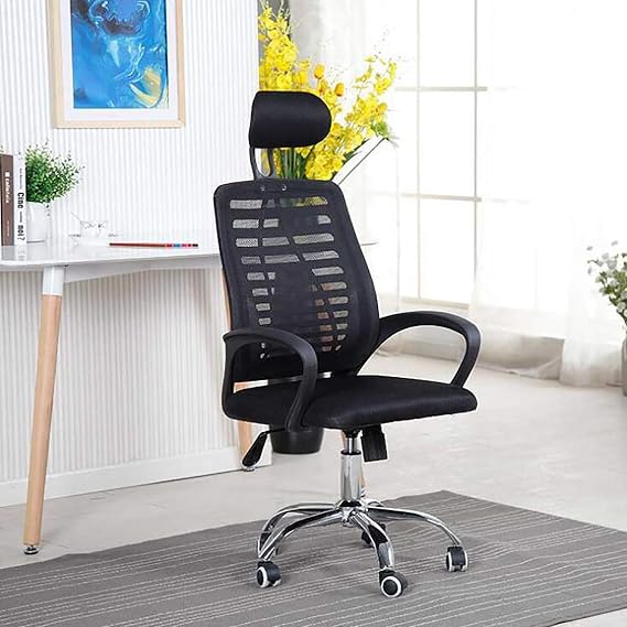 Office Chair Gaming Chair Computer Chair Ergonomic Computer Chair with Lumbar Support Headrest,Home Office Chair Mesh Desk Chair,High Back Swivel Chair Executive Chair for Study Be