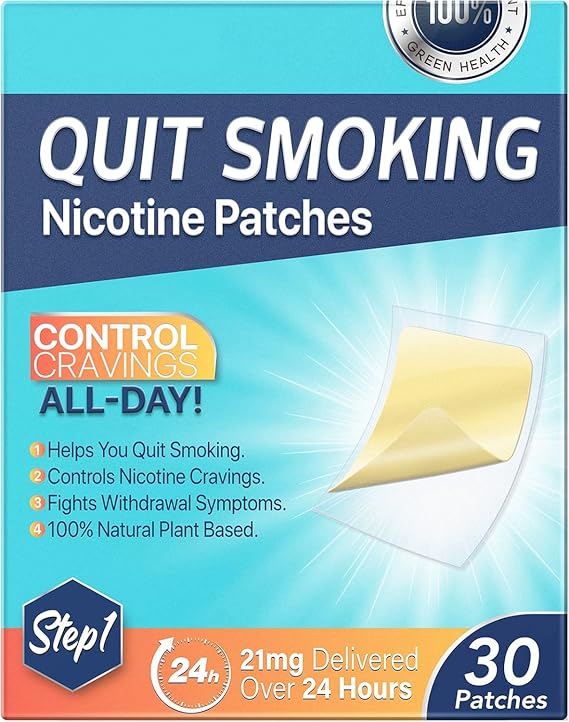 Quit Smoking Patches Step 1(30P), Step 1 to Quit Smoking, Smoking Aid to Help Quit Smoking 30 Patches