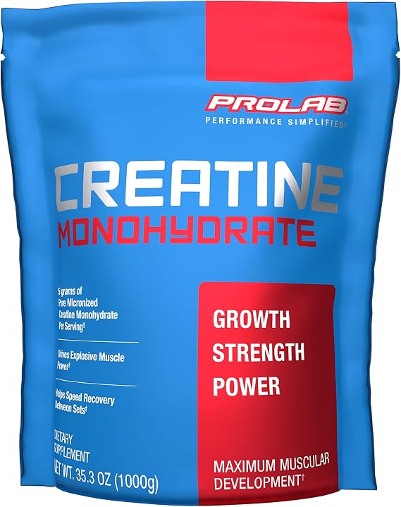 ProLab Creatine Monohydrate Powder 5g, Strength (1000g, 200 Servings)