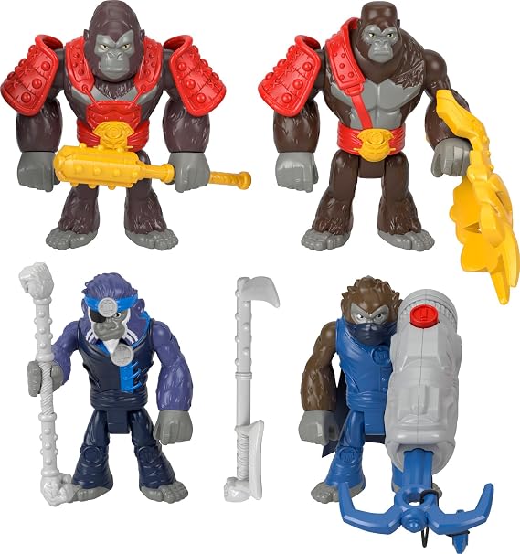 Imaginext Goril Komutan Maymun Ordusuna Karşı Aksiyon Figürü Seti HML57